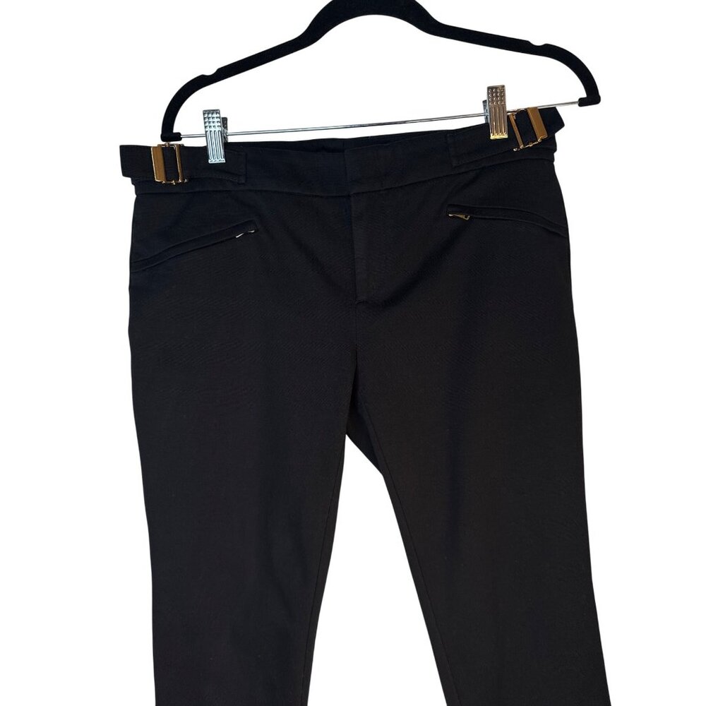 2/$30 Gucci Size 10 Black Slim Fit Stretch Pants Made In Italy - Picture 6 of 13